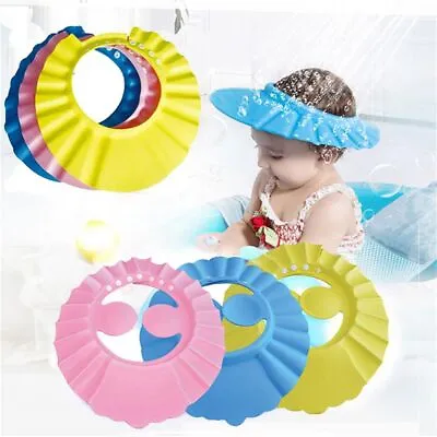 £2.65 • Buy Baby Shower Caps Shampoo Hat Wash Child Kids Hair Shield Eye Ear Protection