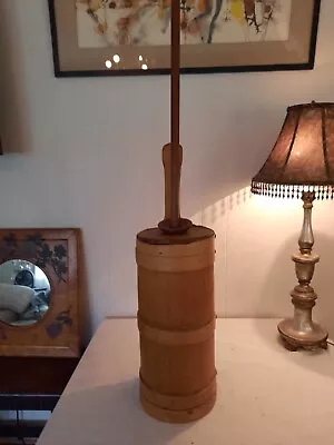 $495 • Buy Gorgeous Rare Antique Shaker 5 Finger Wood Butter Churn