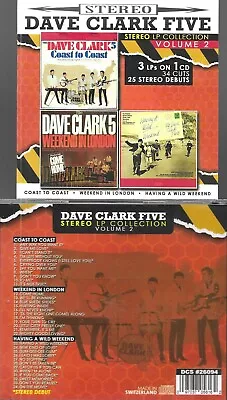 Dave Clark 5-wild Weekend/weekend London/coast To Coast-1st Time Stereo Cd • $19.99
