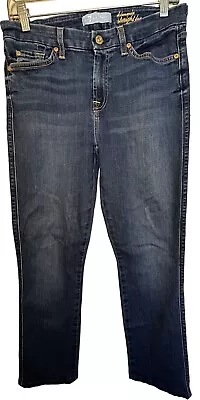 7 For All Mankind Kimmie Straight Leg Jeans 5 Pocket Womens Size 30 • $24.99