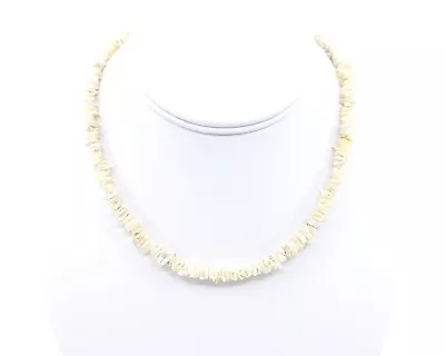 Champagne Keshi Pearl Necklace 6mm Cultured Petal Cornflake Pearls • $238