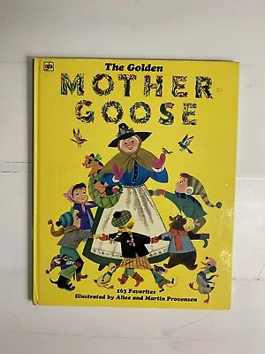 Vintage Golden Mother Goose Illustrated Children's Nursery Rhymes Hardcover • $10.55
