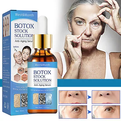 £4.89 • Buy Botox Wrinkle Remover Instant Anti-Aging Face Serum 30ml Retinol Skin Tightening