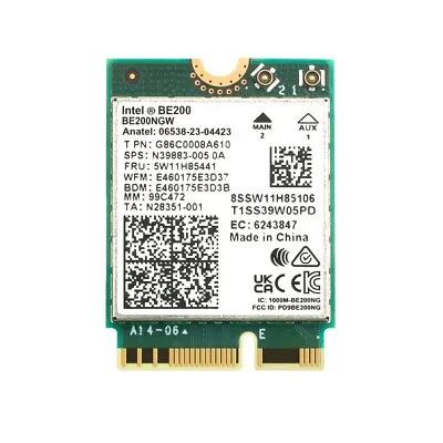 Intel WiFi 7 BE200 BE200NGW NGFF M.2 Wifi Card Tri-band PC Wifi Bluetooth 5.4 • $26.90