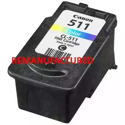 Rem. CL-511 CL511 Colour Ink Cartridge For Canon MP240 MP270 MX330 Printers • $25.95