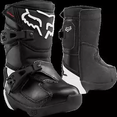 Fox Racing MX20 Comp K Kids Off Road Dirt Bike Black Motocross Boots • $109.95