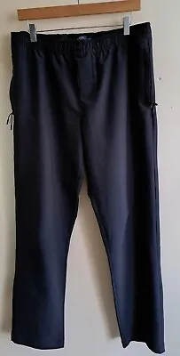 Mens Black Tracksuit Bottoms Easy Slim Fit Bottoms 32inch Joggers  • £10