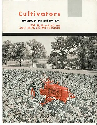 IH McCormick Farmall Super H M MD Cultivator Color  Brochure 2 4 6 Row H M MD • $18.50