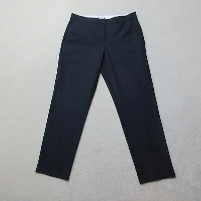 Ex M&S Dress Trousers Womens UK 12 Navy Blue Washable Classic Office EU 40 NWOT • £14.99