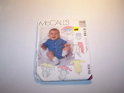 #6136 Vintage 1992 McCall's Baby Clothes (Layette) Pattern All Sizes • $6.65