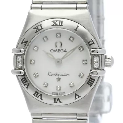 OMEGA Constellation Diamond MOP Dial Quartz Steel Ladies Watch 1567.75 BF567322 • $2249