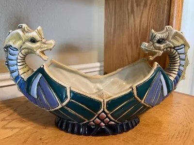 Ceramic Double Headed Dragon Decorative Bowl/Planter • $25