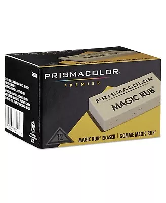 Prismacolor Magic Rub Eraser Rectangular Block Medium Off White Dozen New • $15.23