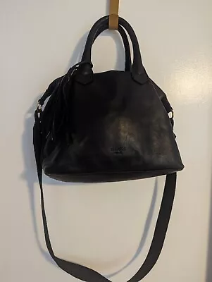 Excellent Condition Margot Black Leather Handbag  Shoulder & Hand Strap Uptown  • $49