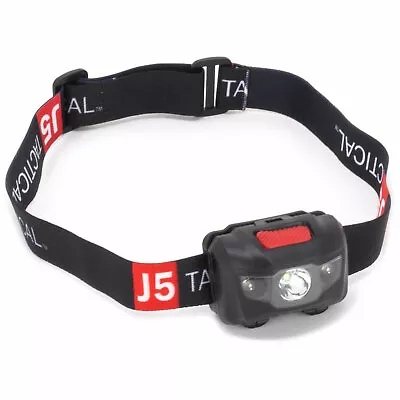 J5 TACTICAL BRIGHT LED HEADLAMP 4 MODES WITH RED And BRIGHT WHITE LED CAMP EDC • $9.95