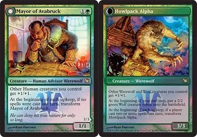 Mayor Of Avabruck // Howlpack Alpha - Foil - Prerelease Promo NM English MTG Pr • $4.08