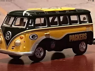 🏉VintageLambeau Green Bay Packers Diecast Volkswagen Van Collectors Edition • $28.99