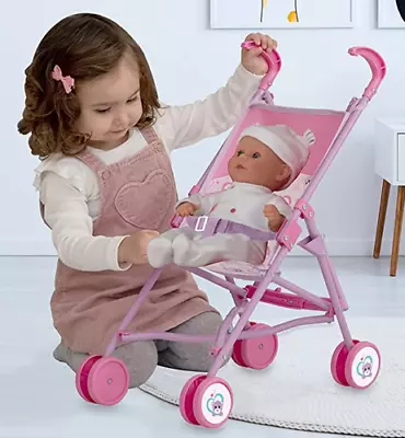 $24 • Buy Doll Foldable Pram Stroller Seat Pretend Baby Kids Toys For Girls Boys Outdoor