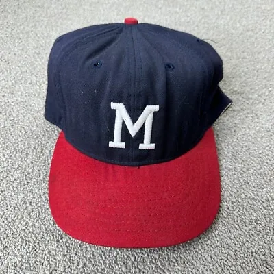 Milwaukee Braves Hat Fitted 7 1/2 Cap Roman Pro Baseball Jersey Jacket VTG • $59.49