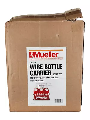 Mueller 6 Bottle Wire Bottle Carrier Brand NEW OPEN BOX • $19.95