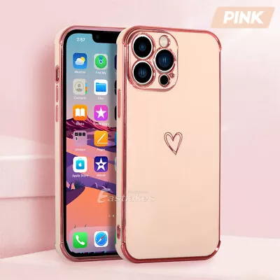 $8.95 • Buy Girly Heart Shockproof Case For IPhone 14 13 12 11 Pro Max XR 8 7 SE XS MAX Mini