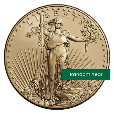 1 Oz Gold American Eagle Coin BU - Random Year - $50 US Mint Gold • $2497.30