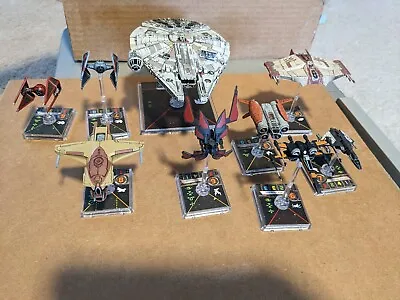 X-wing Miniatures Lot Rare 1.0 Great Condition Most Parts And Cards And Dials • $200