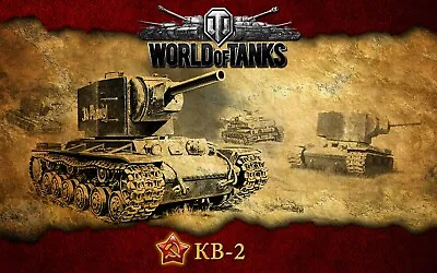 World Of Tanks Kb 2- Poster (A0-A4) Film Movie Picture Art Wall Decor Actor • $23.65