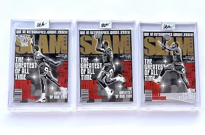 Michael Jordan Custom Art SLAM Magazine Card Set /23 Signed #’d 2001 1988 • $75