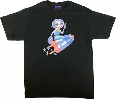 Aaron Marshall Flying Pop Girl T-Shirt Retro Rocket Space S M L XL 2XL 3XL 4XL • $24