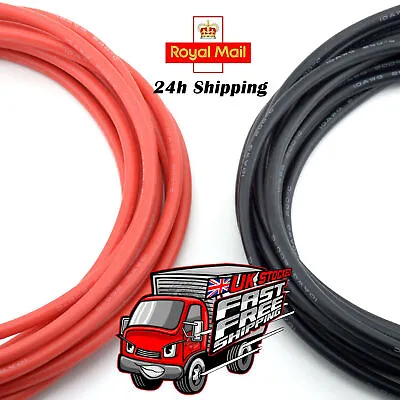 Flexible Soft Silicone Wire Cable Red & Black 8/10/12/14/16/18/20/22/24 AWG • £90