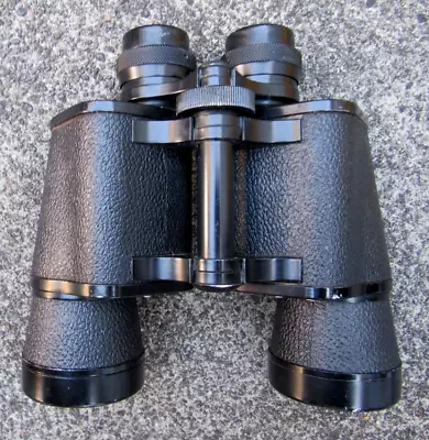 Vintage Mariner Deluxe 7 X 50 Binocular Coated Optic Lens W/ Leather Case Japan • $29.99