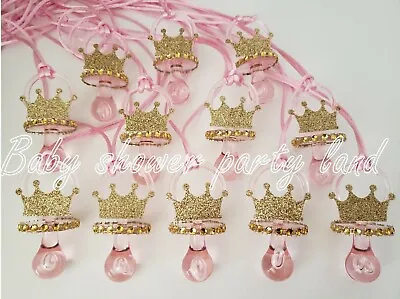 Princess Pacifier Necklace Baby Shower Favors Prizes Game It's A Girl Decoration • $15.99