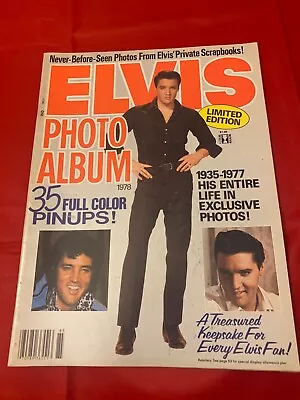 1978 Limited Edition Elvis Photo Album 35 Full Color Pinups Magazine • $19.99