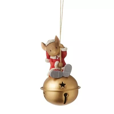 Tails With Heart 6013566 CHRISTMAS BELL MOUSE Hanging Ornament • $27