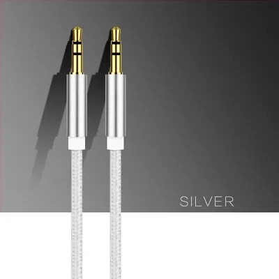 3.5mm Mini Stereo 2M SLIM Jack To Jack Plug Audio Headphone Car Aux Cable Lead • £3.10