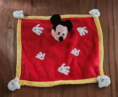 Disney Mickey Mouse  Baby Security Blanket Red  • $10