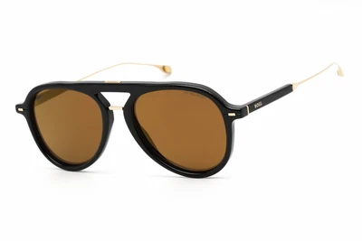 $56.59 • Buy HUGO BOSS HB1356S-807YL-54  Sunglasses Size 54mm 145mm 18mm Black Men NEW