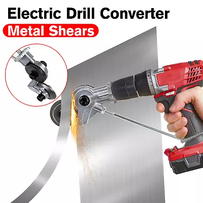 Electric Drill Shear Plate Cutter Sheet Metal Nibbler Precise Metal Cutting Tool • $11.29