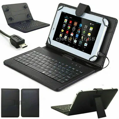 Leather Fold Stand Case Cover + USB Keyboard For IRULU EXpro X1 7  Android 4.2 • $13.69