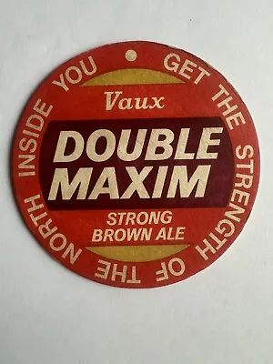Vaux Double Maxim Vaux Breweries Ltd Castle Street Sunderland Vintage Beer Mat • £1.30