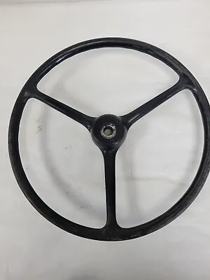 Vintage 3 Spoke Sheller 17inch Steering Wheel Jeep Willys Black • $165