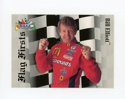 Bill Elliott 1997 97 Maxx Flag Firsts Insert Card #FF19 Riverside 1983 1st Win • $5.59