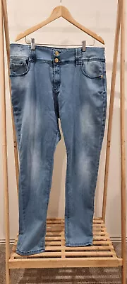 Blue CITY CHIC Plus Size 16 TDF Skinny Leg Jeans • $25