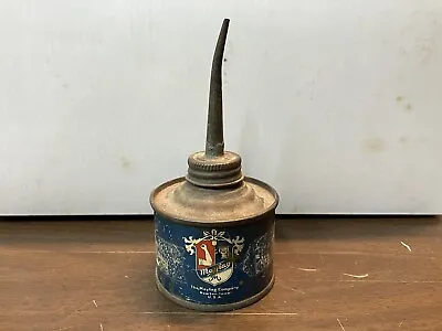 C1920's-30's Vintage 2 3/8  Dia. Maytag Flat Sided Thumb Pump Oil Can  • $23