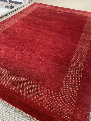 $2895 • Buy Stunning Modern Gabbeh Area Rug Hand Knotted Wool 8.4 X 11.4 Rare Carpet Wool