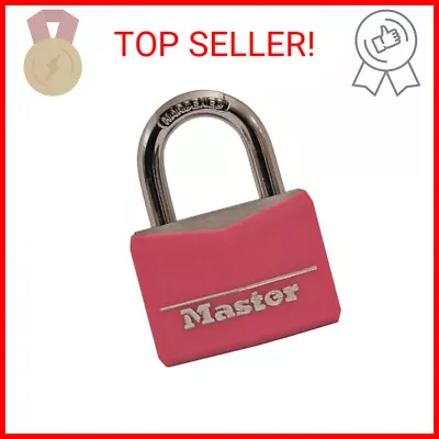 Master Lock 146D Covered Aluminum Keyed Padlock 1-9/16 Inches Pink • $9.43