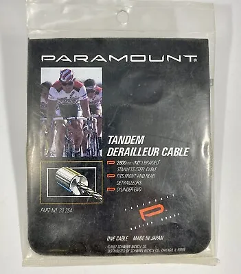 1987 NOS Paramount Tandem Derailleur Cable Stainless  Braided Vintage Schwinn • $15