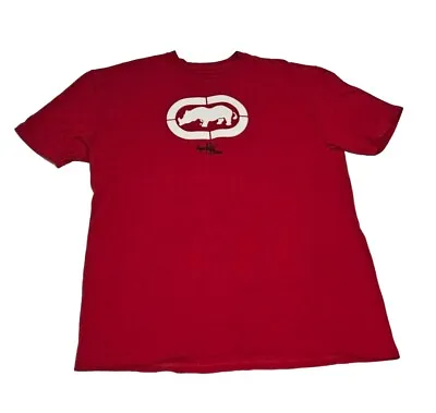 Vintage Y2K Ecko Unltd Unlimited Red Rhino Puffy Print T-shirt Adult Men's Sz XL • $27.50