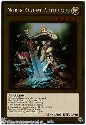 NKRT-EN003 Noble Knight Artorigus Platinum Rare Limted Edition Mint YuGiOh Card • £0.99